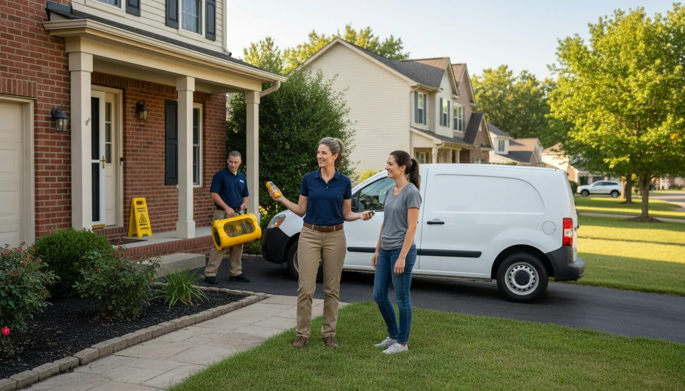 Water restoration image for Water Damage & Restoration Services in Rushville, MO